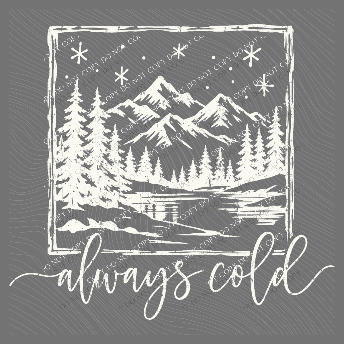 Always Cold Silhouette Digital Design, PNG