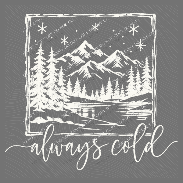 Always Cold Silhouette Digital Design, PNG