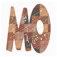 Missouri MO Autumn Pumpkins Quilted Distressed Digital Design in Browns, PNG