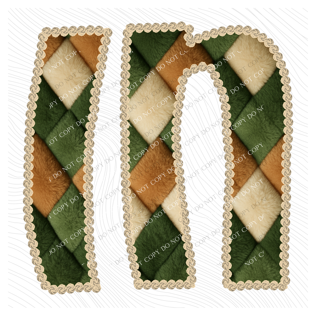 IN Indiana Stitched Argyle Fur Digital Download, PNG
