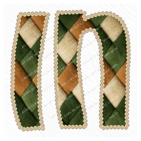 IN Indiana Stitched Argyle Fur Digital Download, PNG
