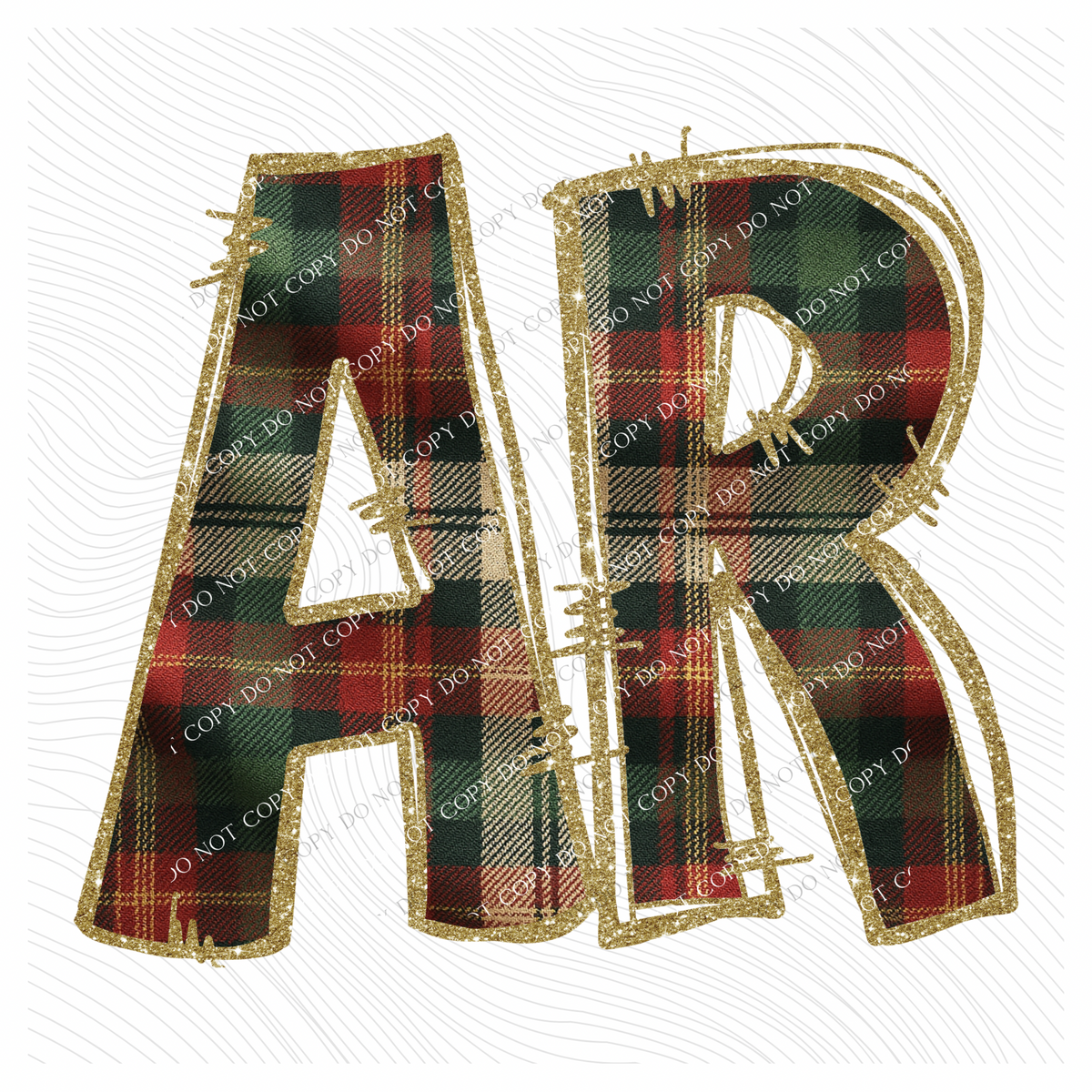 Arkansas Glitter & Plaid Digital Download, PNG