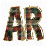 Arkansas Glitter & Plaid Digital Download, PNG