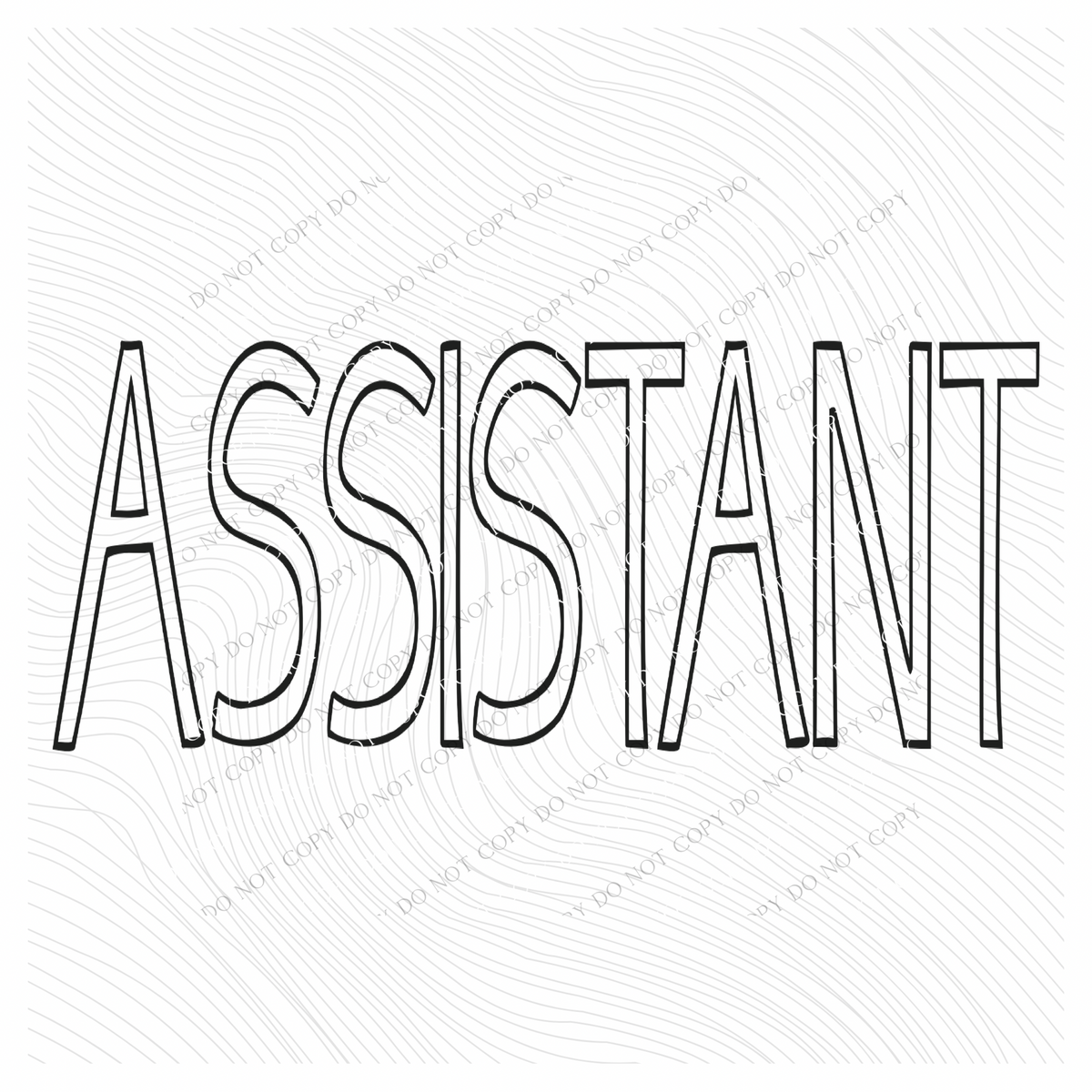 Assistant Simple Outline in Black Digital Design, PNG