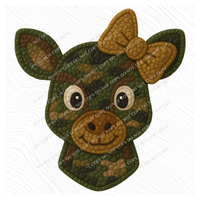 Doe Deer Camo 3D Chenille Patch Style Digital Download, PNG