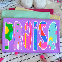 Praise Color Pop Doodle Digital Design, PNG