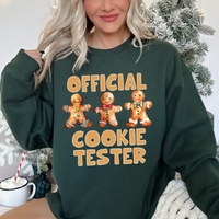 Official Cookie Tester Gingerbread Christmas Digital Design, PNG