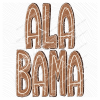 Brown Distressed Shadow States Digital Design, PNG