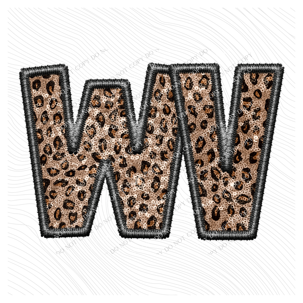 WV West Virginia Embroidery Leopard Sequin with separate Home Sweet Home Script in Black,  Digital Design, PNG