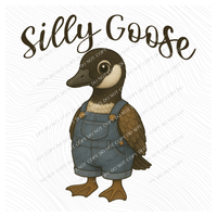Silly Goose Overalls Canadian Goose Digital Download, PNG
