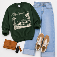 States Nature Scenery Silhouette (includes both brown & cream with purchase) Digital Design, PNG
