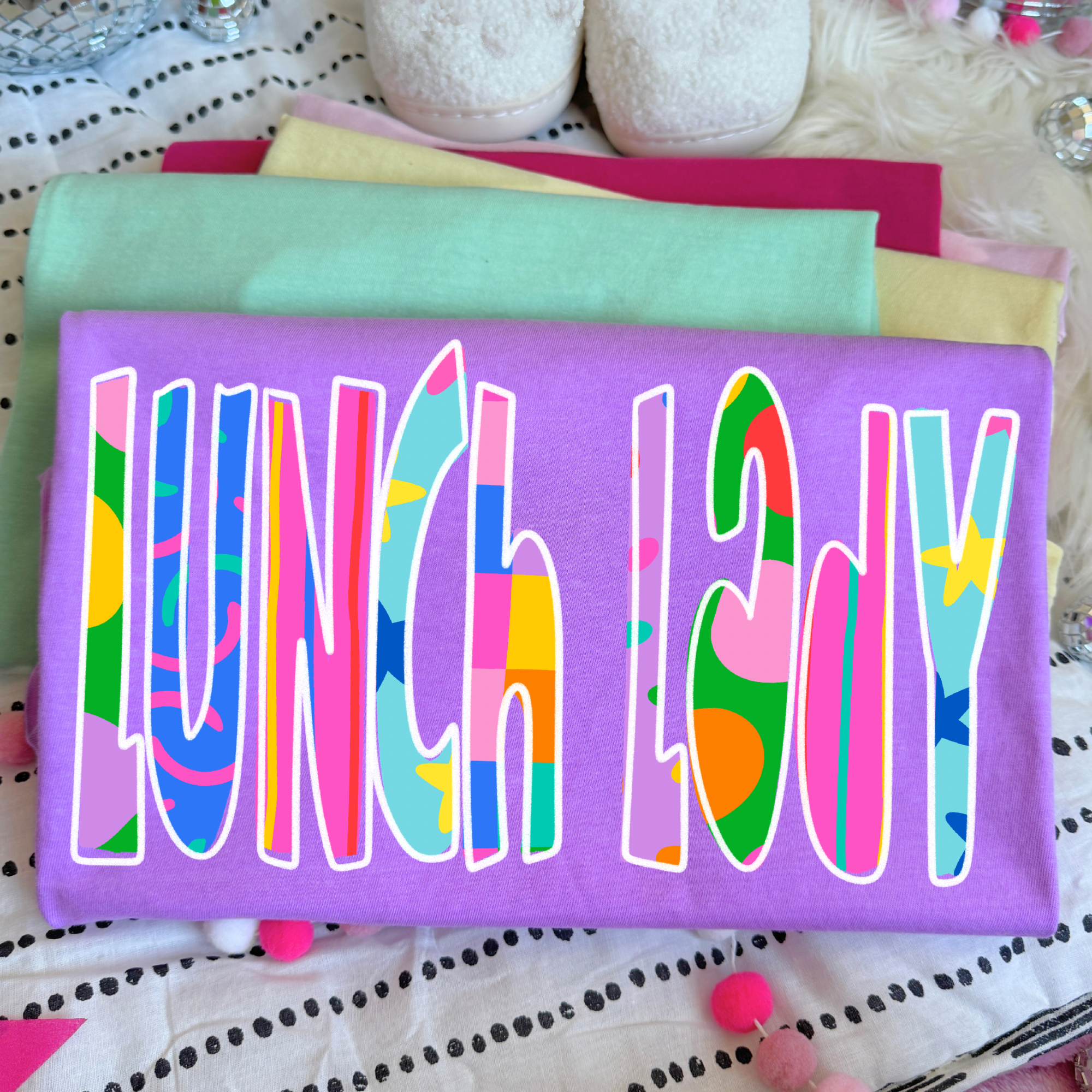 Lunch Lady Color Pop Doodle Digital Design, PNG – Grove 123 Designs