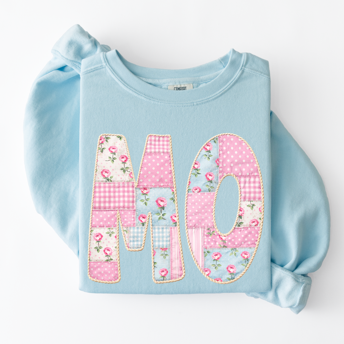 MO Missouri Quilted Dainty Floral Digital Design, PNG