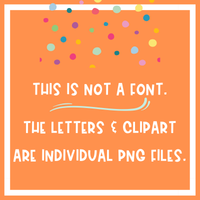 Plaid, Leopard & Dots Doodle Alphabet Set, Includes Fall Clipart! | PNG Alphabet Letters Only