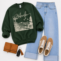States Nature Scenery Silhouette (includes both brown & cream with purchase) Digital Design, PNG