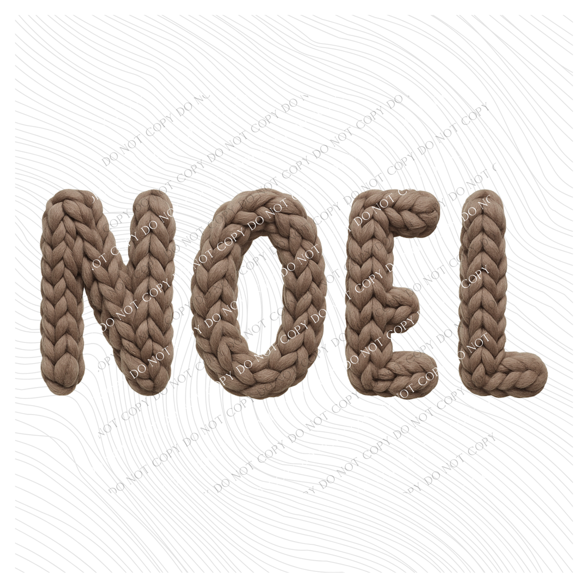 Noel Yarn Knit Style Digital Download, PNG
