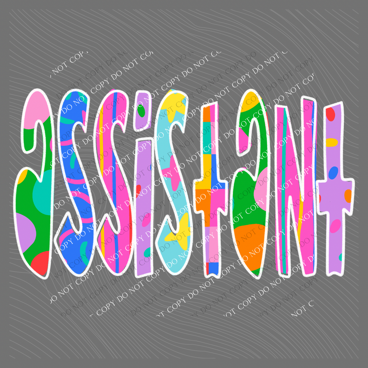 Assistant Color Pop Doodle Digital Design, PNG