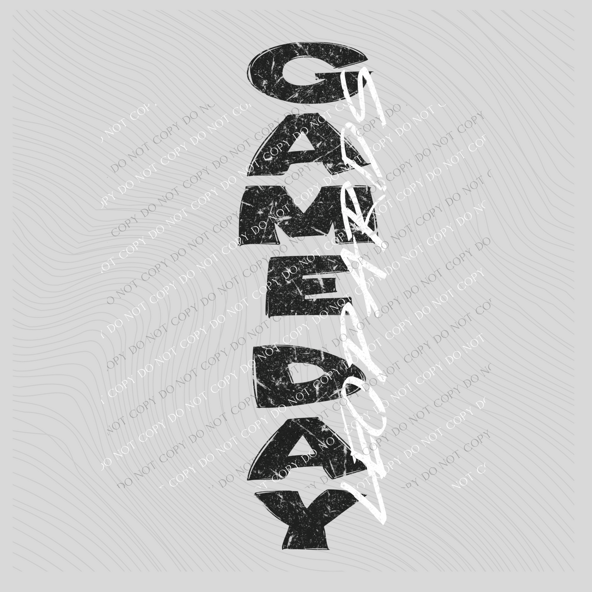 Game Day Leopards Vertical Distressed in Black & White Digital Design, PNG
