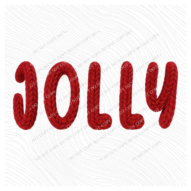 Jolly Yarn Knit Style Digital Download, PNG
