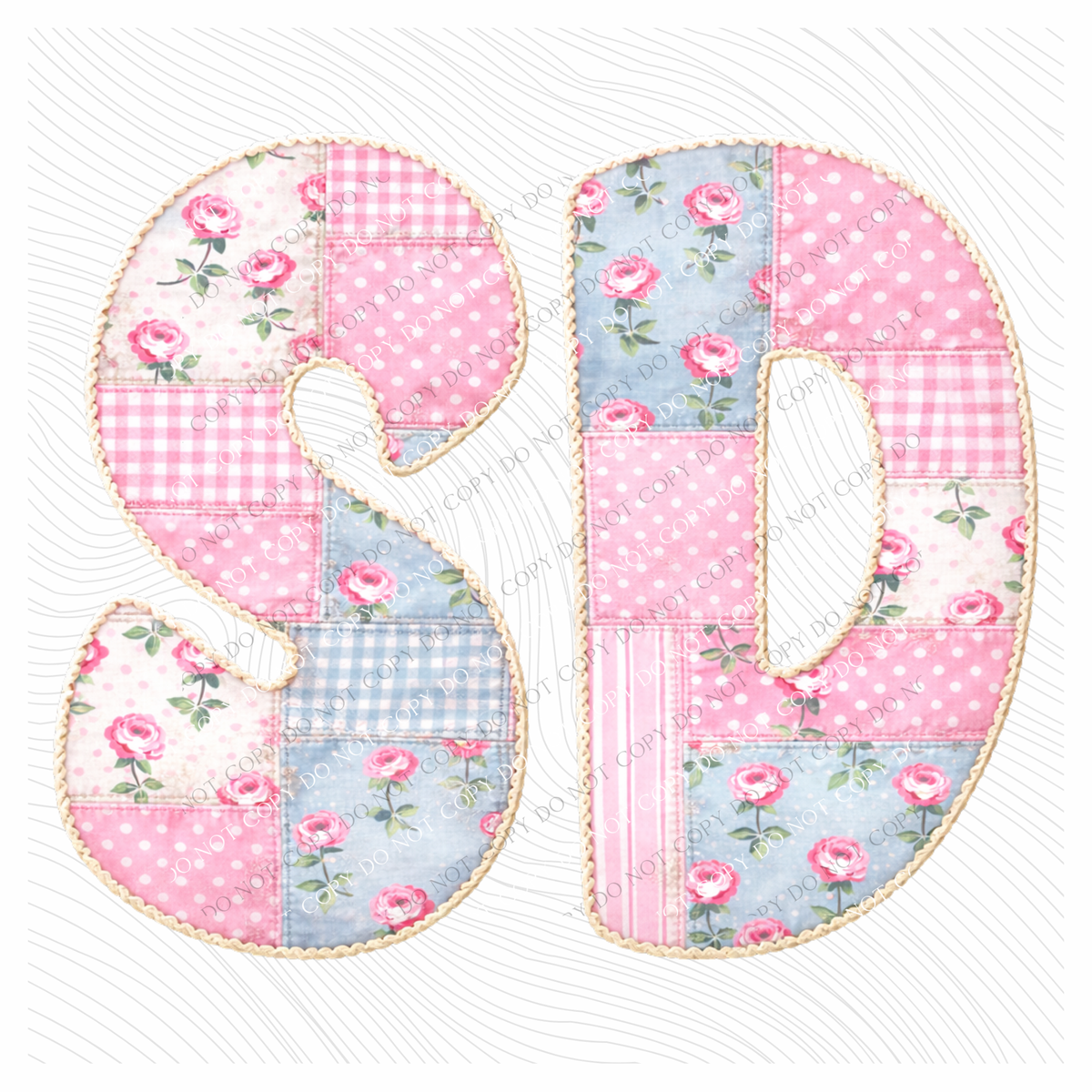 SD south Dakota Quilted Dainty Floral Digital Design, PNG