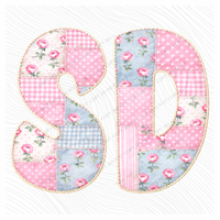 SD south Dakota Quilted Dainty Floral Digital Design, PNG