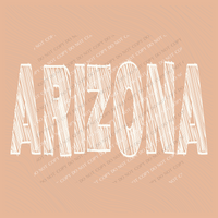 Arizona Scribble in Cream White Digital Design, PNG