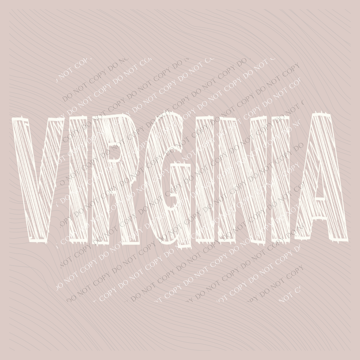 Virginia Scribble in Cream White Digital Design, PNG