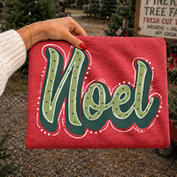 Noel Retro Shadow Doodle Digital Design, PNG