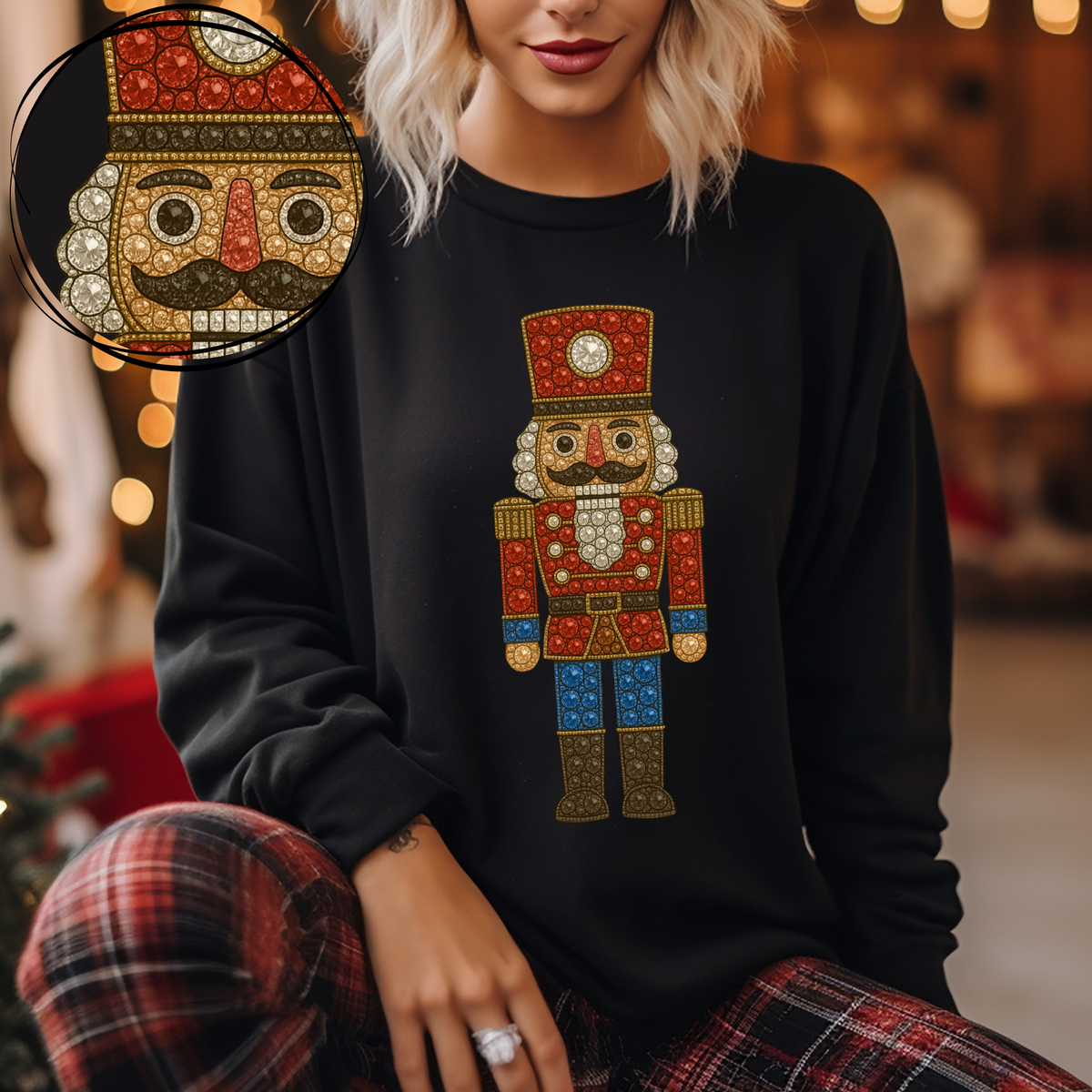 Nutcracker Rhinestone 3D Digital Download, PNG