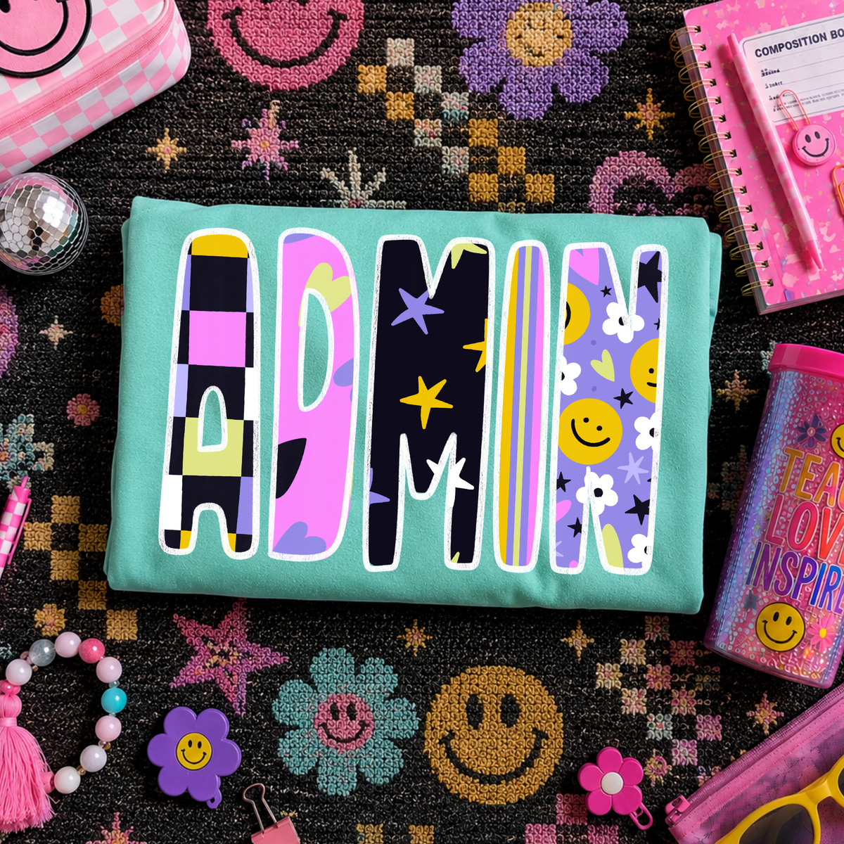 Admin Happy Days Doodle Back to School Digital Design, PNG