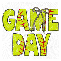Game Day Softball Stitch Leopard Bow Doodle Distressed Digital Design, PNG
