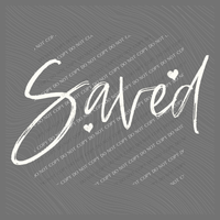 Saved Sketched Script Hearts in Off-white Digital Design, PNG