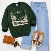 States Nature Scenery Silhouette (includes both brown & cream with purchase) Digital Design, PNG
