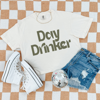 Day Drinker in Olive Digital Design, PNG