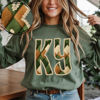 KY Kentucky Stitched Argyle Fur Digital Download, PNG