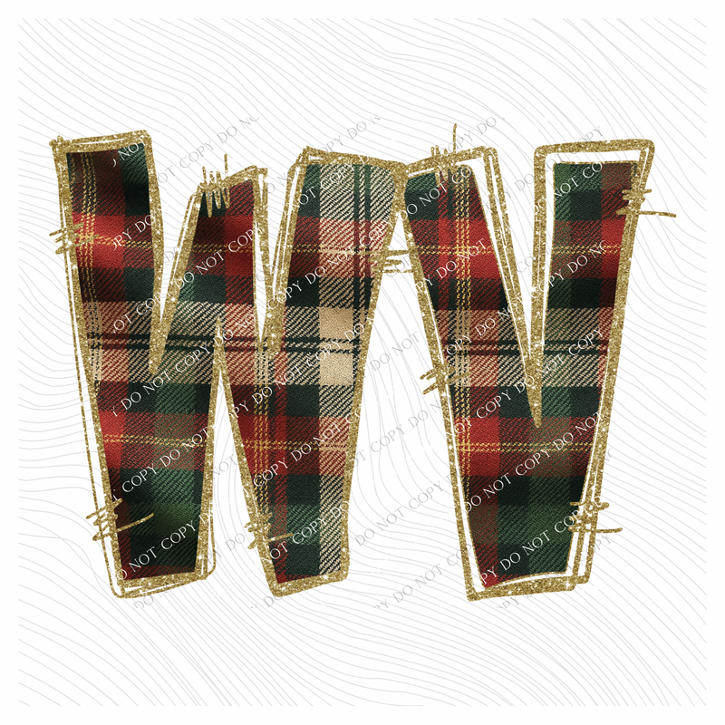 West Virginia Glitter & Plaid Digital Download, PNG