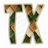 TX Texas Stitched Argyle Fur Digital Download, PNG