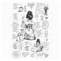 All about Wife Sketch Digital Design, PNG