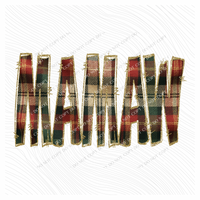 Mamaw Glitter & Plaid Digital Download, PNG