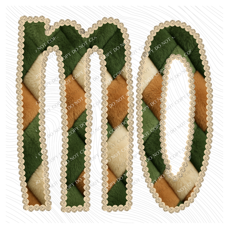 MO Missouri Stitched Argyle Fur Digital Download, PNG