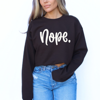 Nope. Script in Off-white Digital Design, PNG