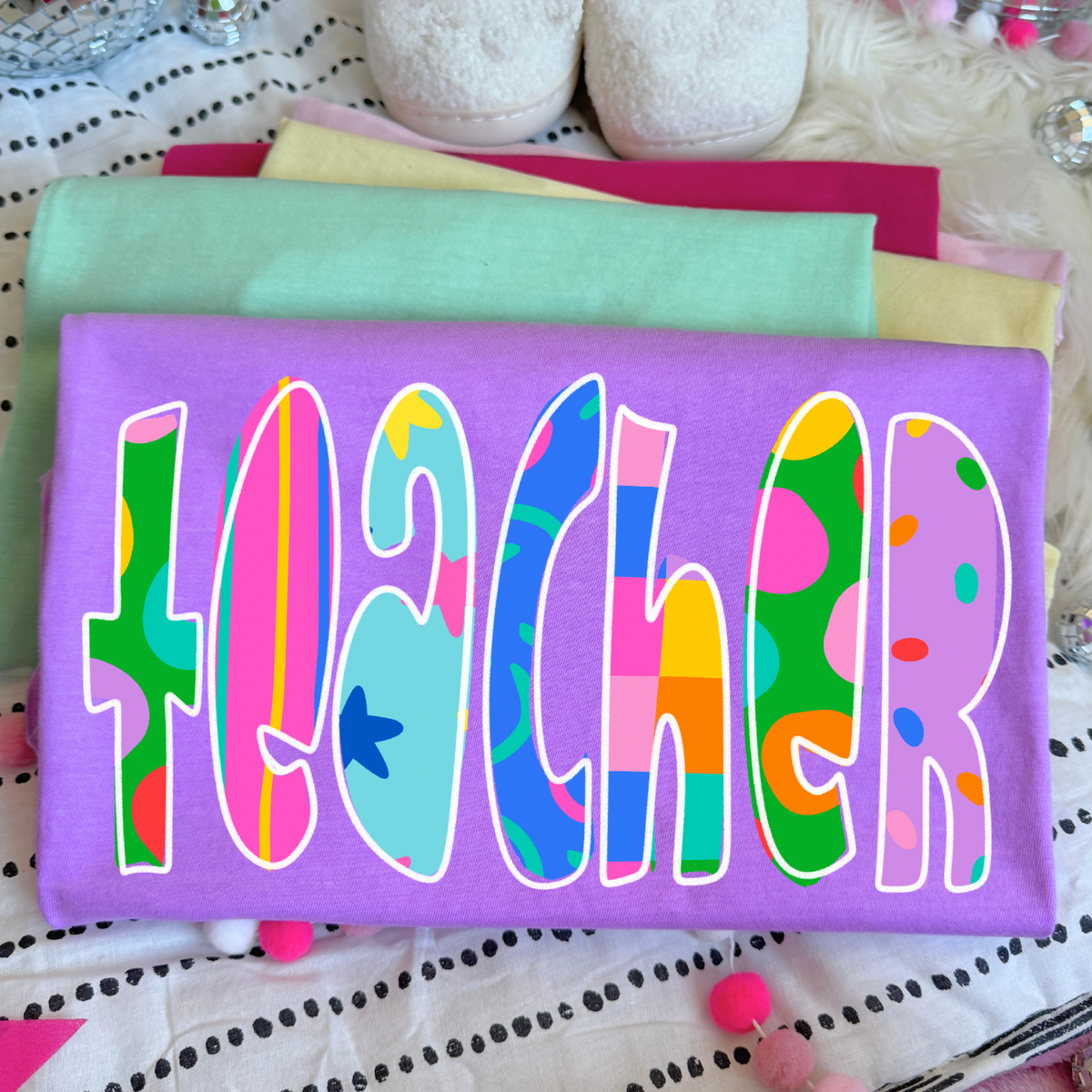 Teacher Color Pop Doodle Digital Design, PNG