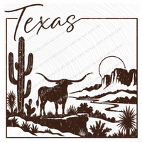 States Nature Scenery Silhouette (includes both brown & cream with purchase) Digital Design, PNG
