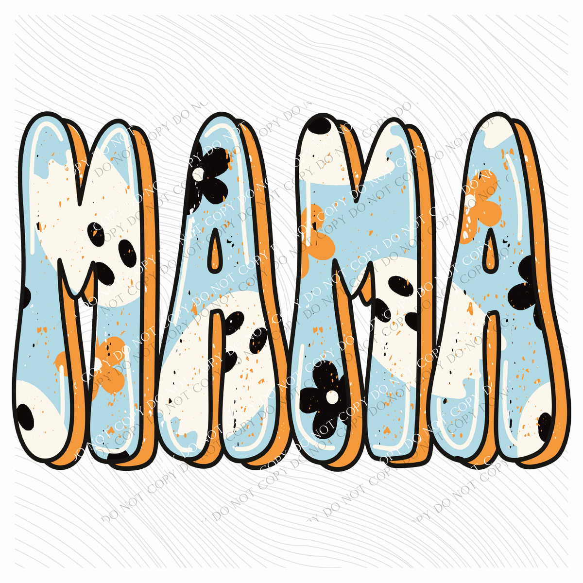 Mama with Cute Ghost Fall Digital Design, PNG