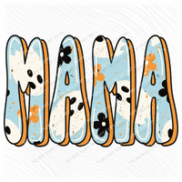 Mama with Cute Ghost Fall Digital Design, PNG