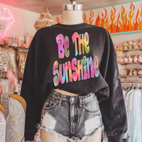 Be the Sunshine Retro Shadow Water Colors Digital Design, PNG