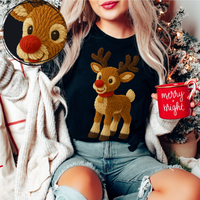 Reindeer in 3D Yarn Style Digital Download, PNG