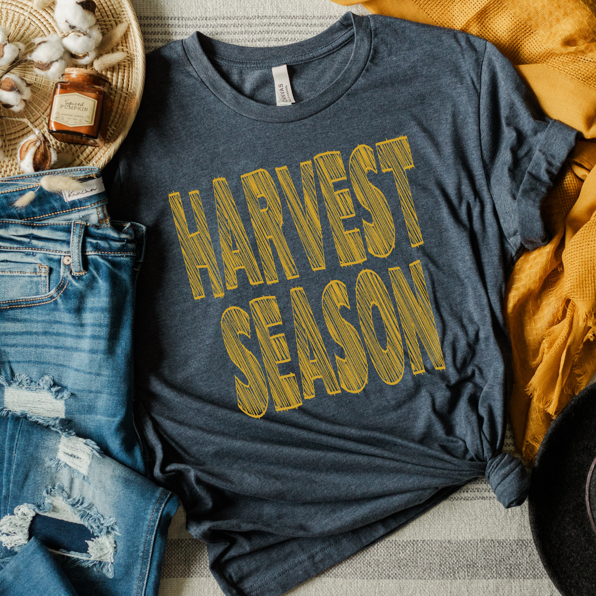 Harvest Season Scribble in Mustard Fall Digital Design, PNG