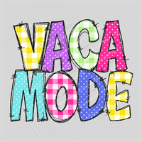 Vaca Mode Doodle Gingham, Dots & Glitter in Multi Colors Digital Design, PNG
