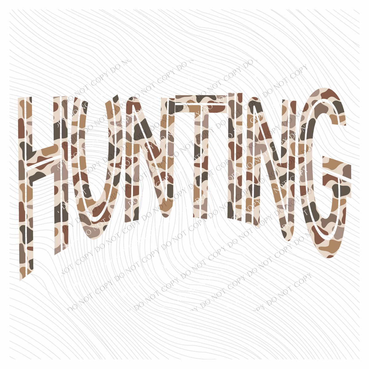 Hunting Camo Lines Curved Digital Design, PNG
